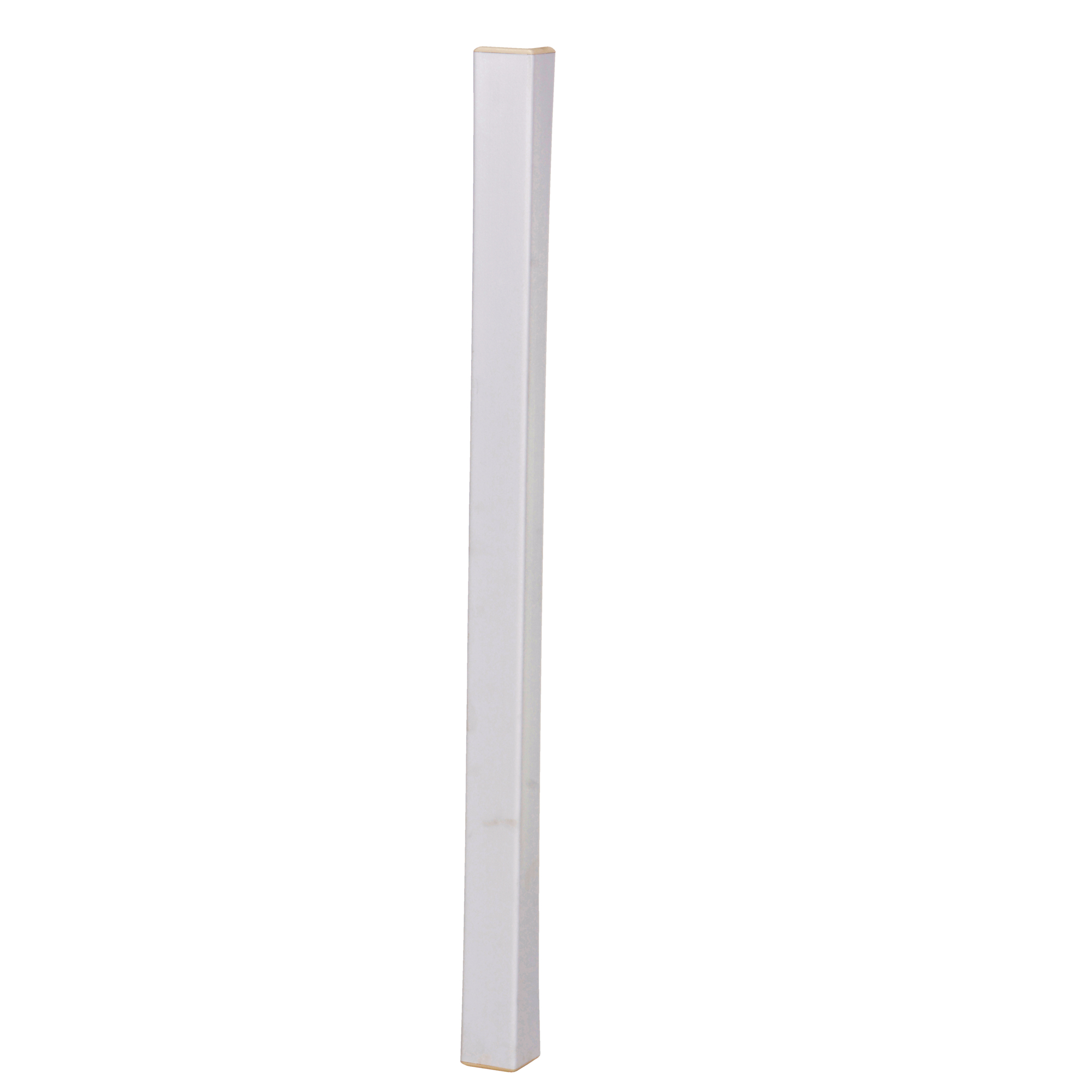 Vestil PVC Plastic Corner Protector with Aluminum Insert - 4in. Height, Pre-Drilled, Model# PVC-A-3-WH